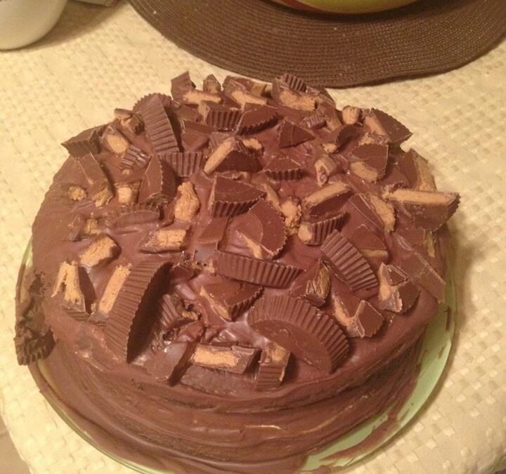 Bad Girls Dessert! Wheat and Gluten Free version of Reese’s® Peanut Butter Cake